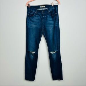 Madewell Dark Blue Distress Skinny Jeans Size 29